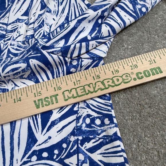 J McLaughlin Brenda Shift Dress Catalina Blue White Willow Bluff Tassel Small - Picture 13 of 15